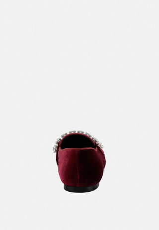 Lamington Handcrafted Velvet Diamante Loafers