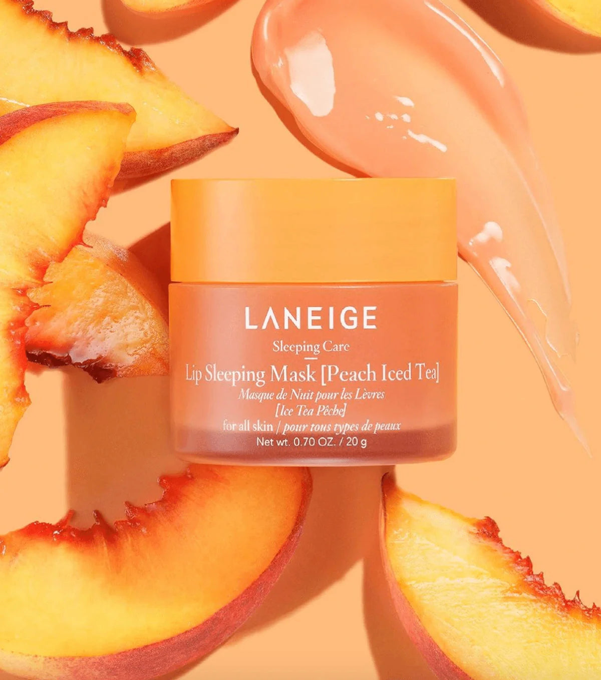 LANEIGE Lip Sleeping Mask EX 20ml #Peach Iced Tea - Glamourous Grace