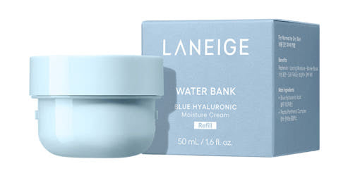 LANEIGE Water Bank Blue Hyaluronic Cream Moisturizer (Refill) 50ml - Glamourous Grace