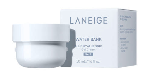 LANEIGE WATER BANK BLUE HYALURONIC Gel Cream (refill) 50ml - Glamourous Grace