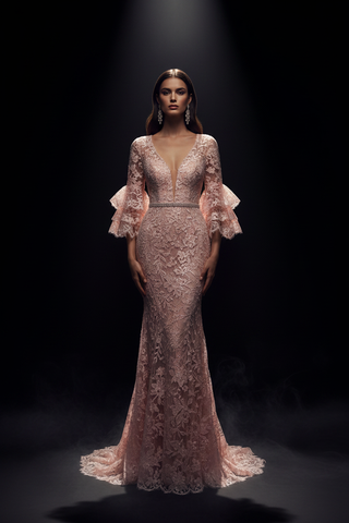 Lara NY — Blush Bell Sleeve Lace Cinematic 2