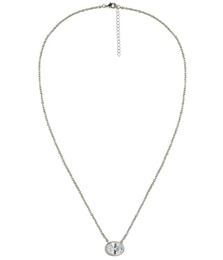 Large Oval Bezel Necklace - Glamourous Grace