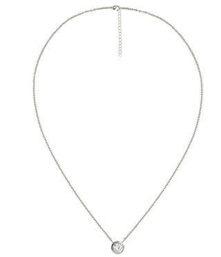 Large Rhinestone Bezel Necklace - 18k Gold Plated - Glamourous Grace