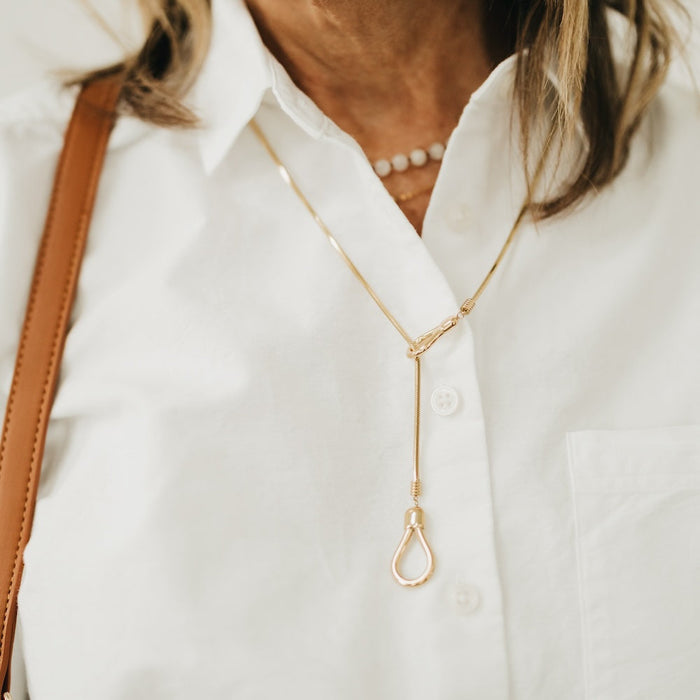 Lariat Toggle Necklace - WATERPROOF - Glamourous Grace