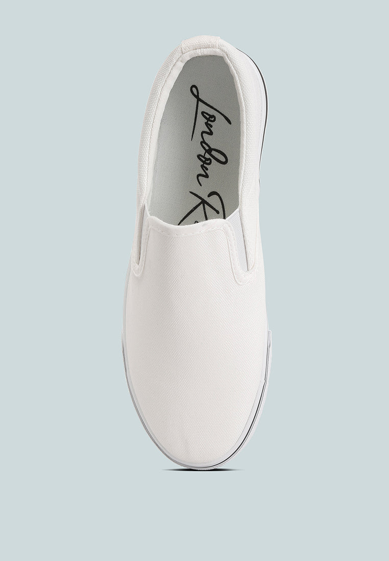 Laszlo Canvas Slip On Sneakers - Glamourous Grace