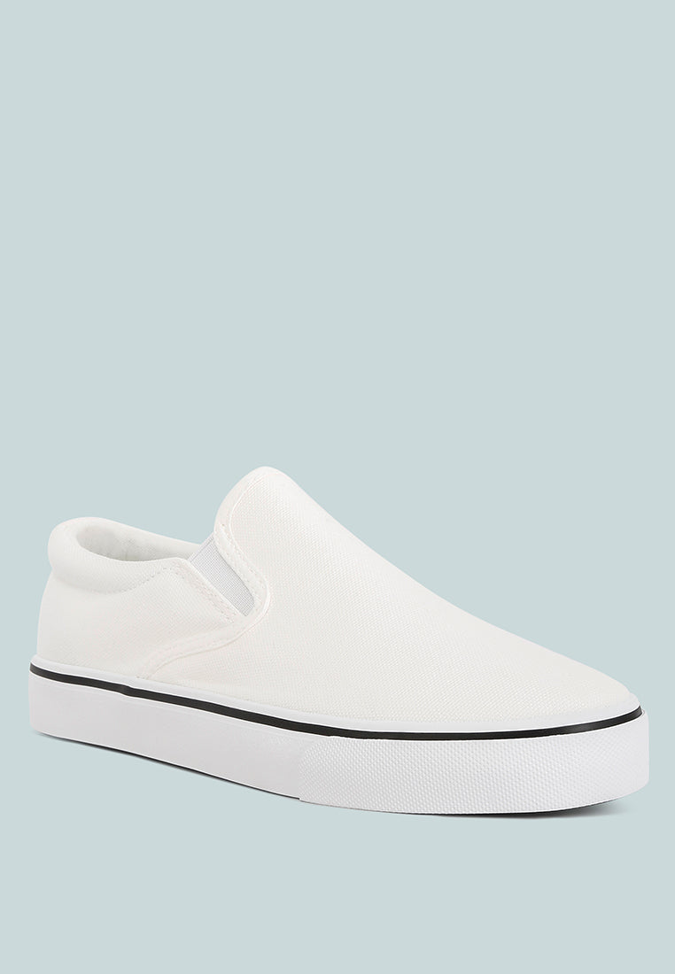 Laszlo Canvas Slip On Sneakers - Glamourous Grace