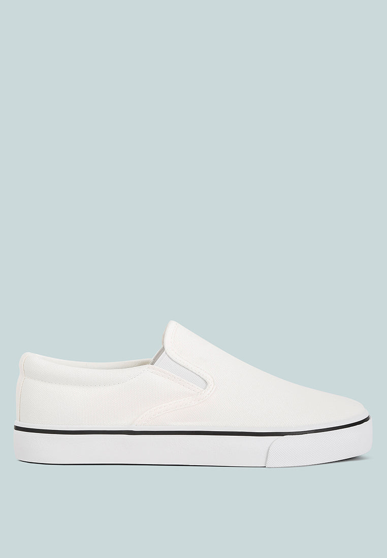 Laszlo Canvas Slip On Sneakers - Glamourous Grace