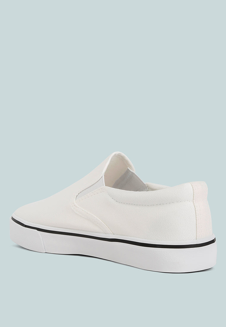 Laszlo Canvas Slip On Sneakers - Glamourous Grace