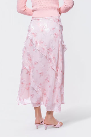 Laurel Skirt (Light Peach Pattern)
