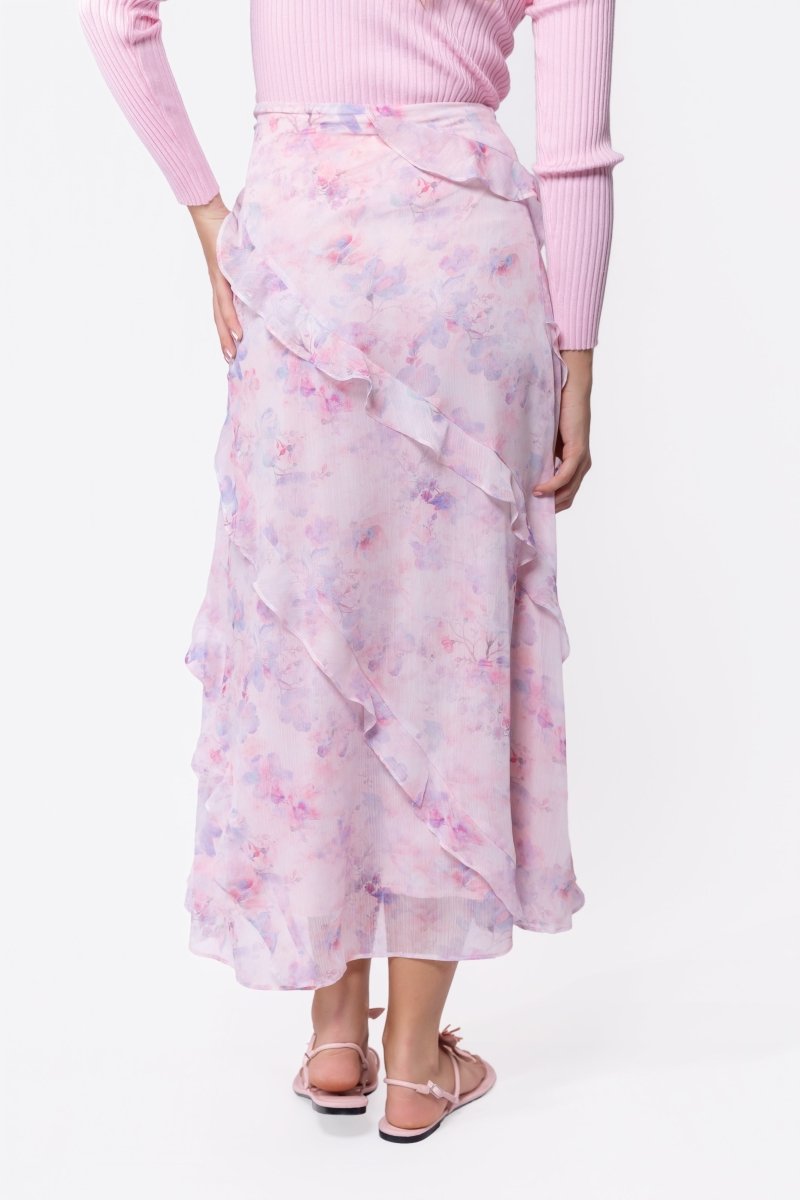 Laurel Skirt (Pink Flower) - Glamourous Grace