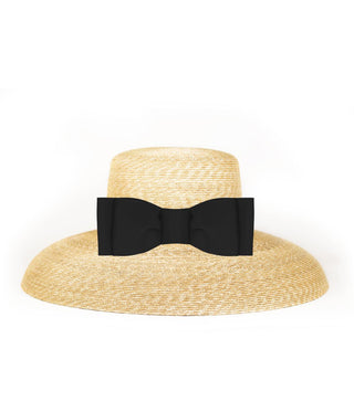 Lauren Hat - Flat Bow - Glamourous Grace