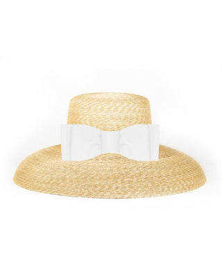 Lauren Hat - Flat Bow - Glamourous Grace