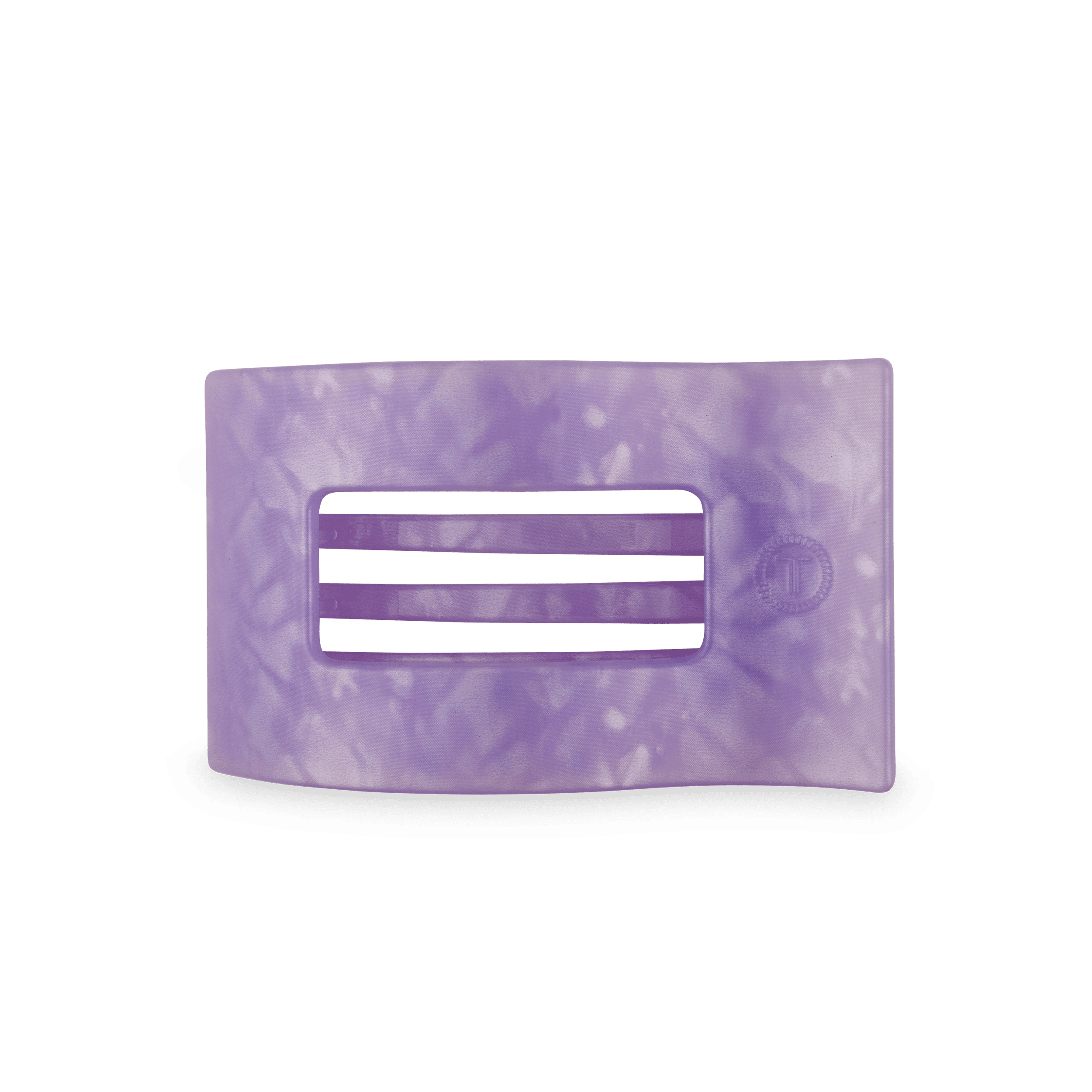 Lavender Mist Medium Flat Rectangle Hair Clip - Glamourous Grace