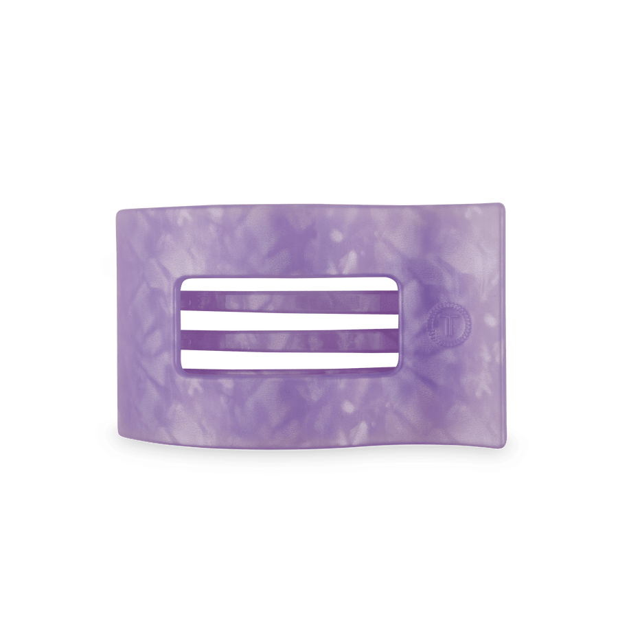 Lavender Mist Medium Flat Rectangle Hair Clip - Glamourous Grace