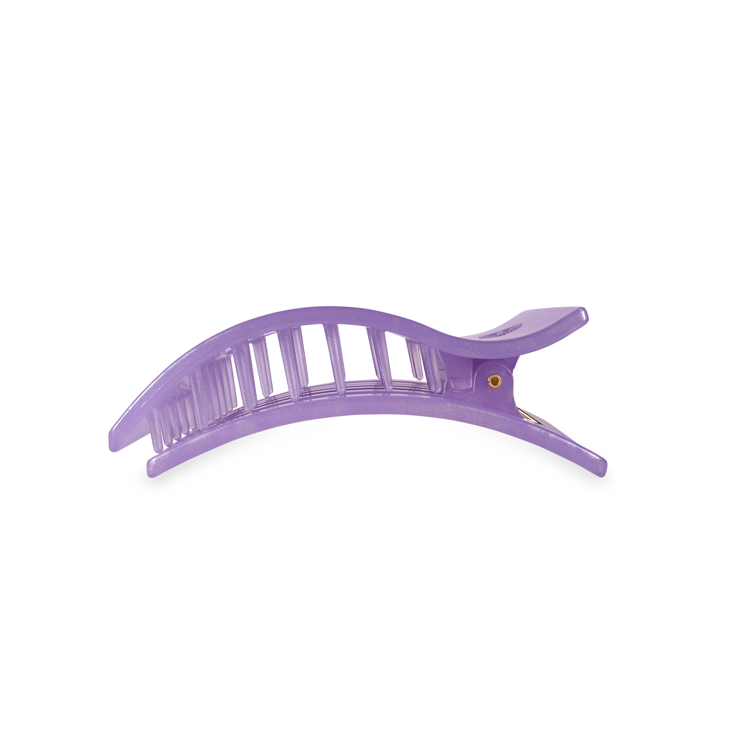 Lavender Mist Medium Flat Rectangle Hair Clip - Glamourous Grace