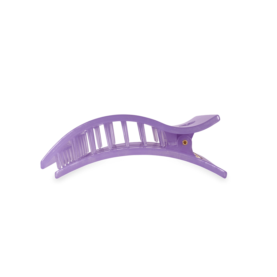 Lavender Mist Medium Flat Rectangle Hair Clip - Glamourous Grace