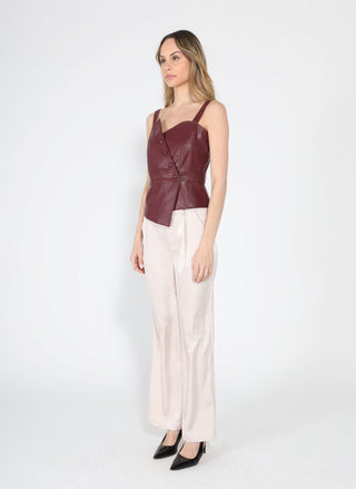 Leather Strap Top - Glamourous Grace