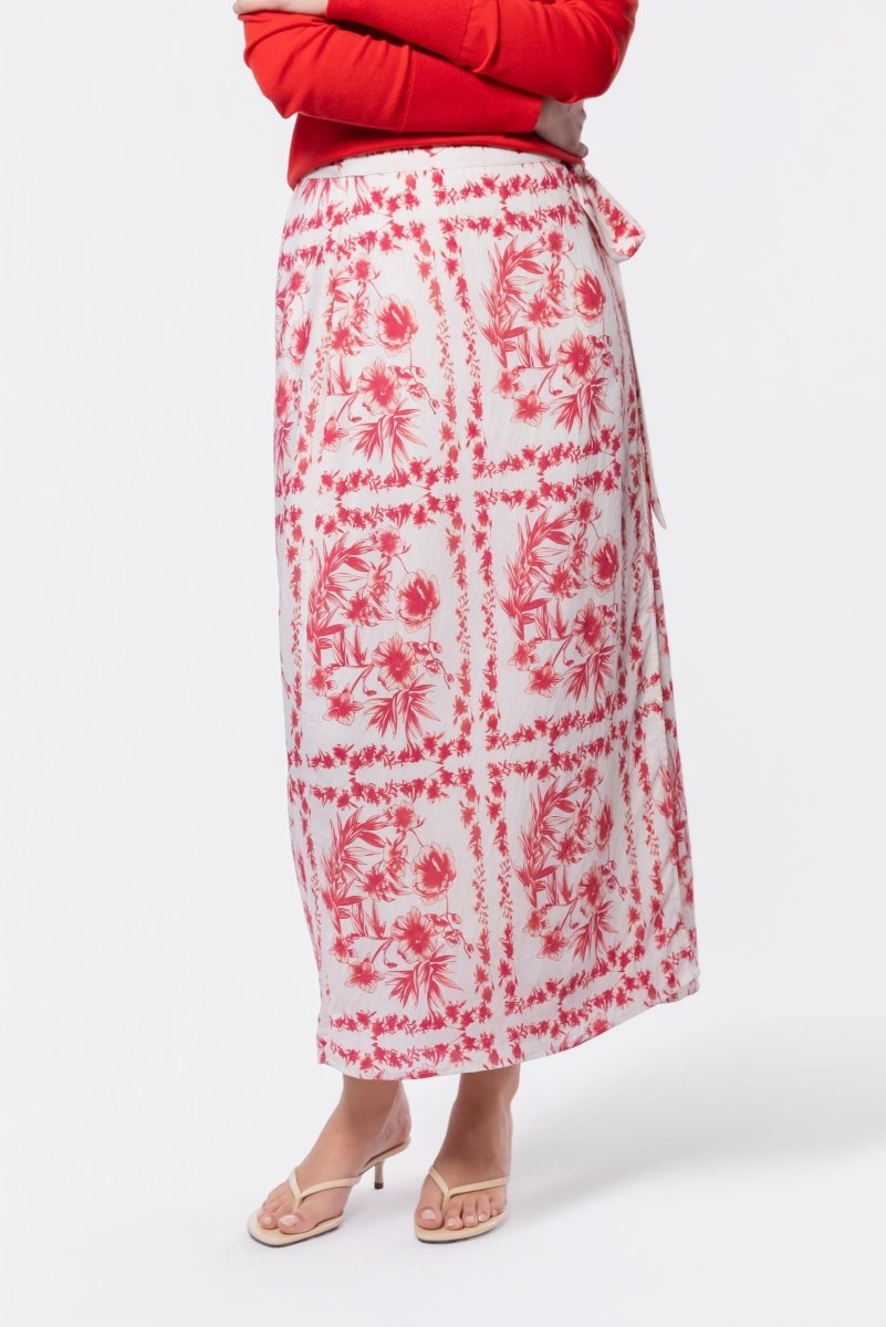 Leila Skirt (White Red) - Glamourous Grace