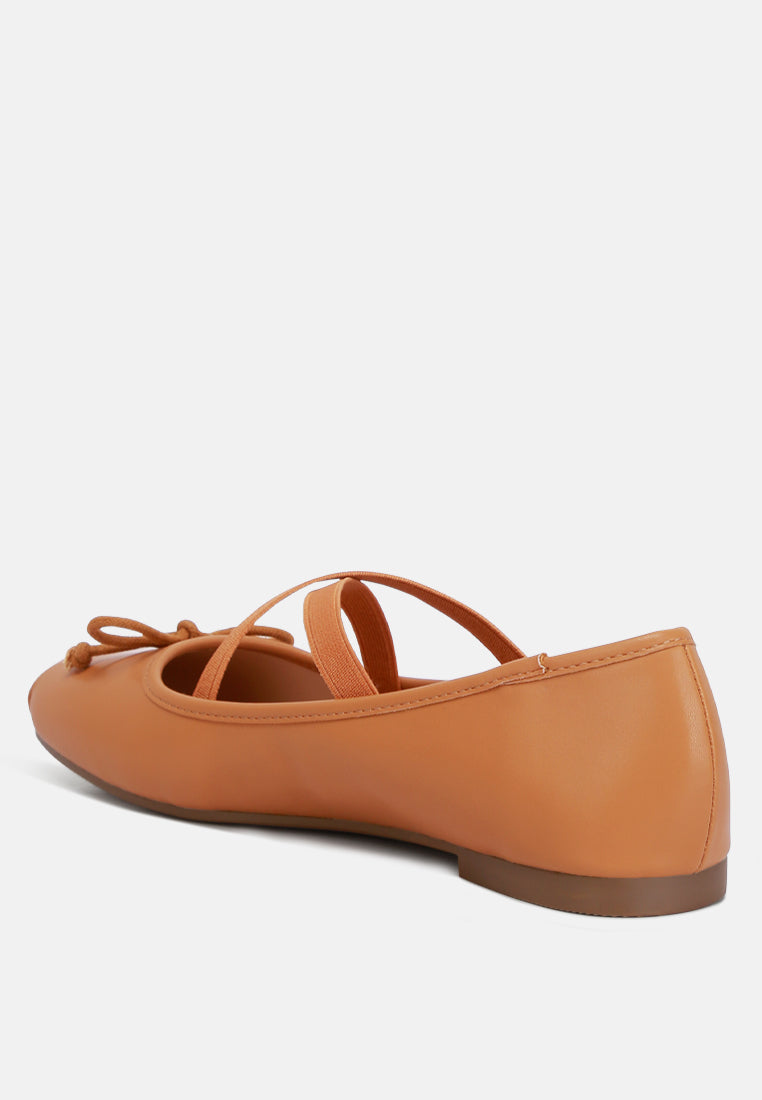 Leina Recycled Faux Leather Ballet Flats - Glamourous Grace