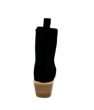 Leonor Suede Ankle Boot in Black - Glamourous Grace