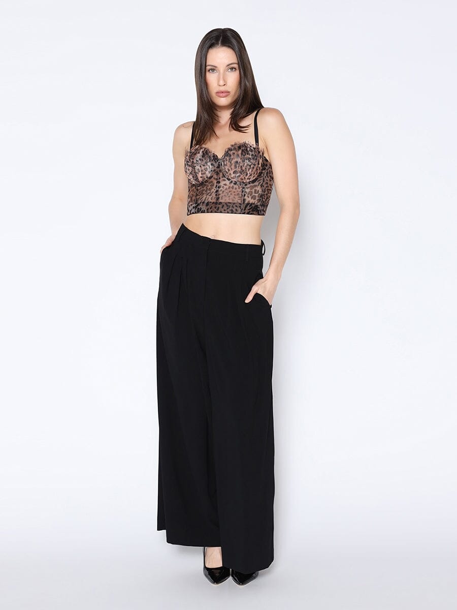 Leopard Print Bustier Top - Glamourous Grace