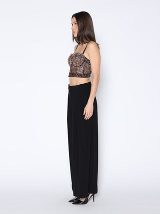 Leopard Print Bustier Top