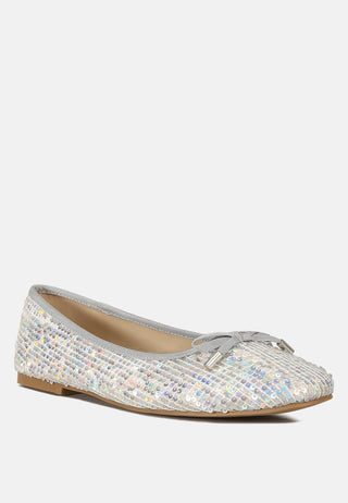 Lettie Sequin Embellished Ballet Flats - Glamourous Grace