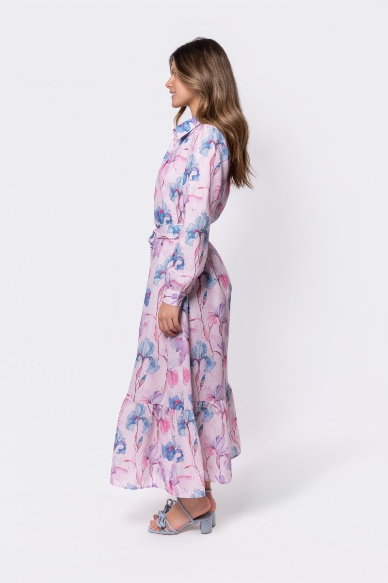 Lexi Dress (Blue/Purple) - Glamourous Grace