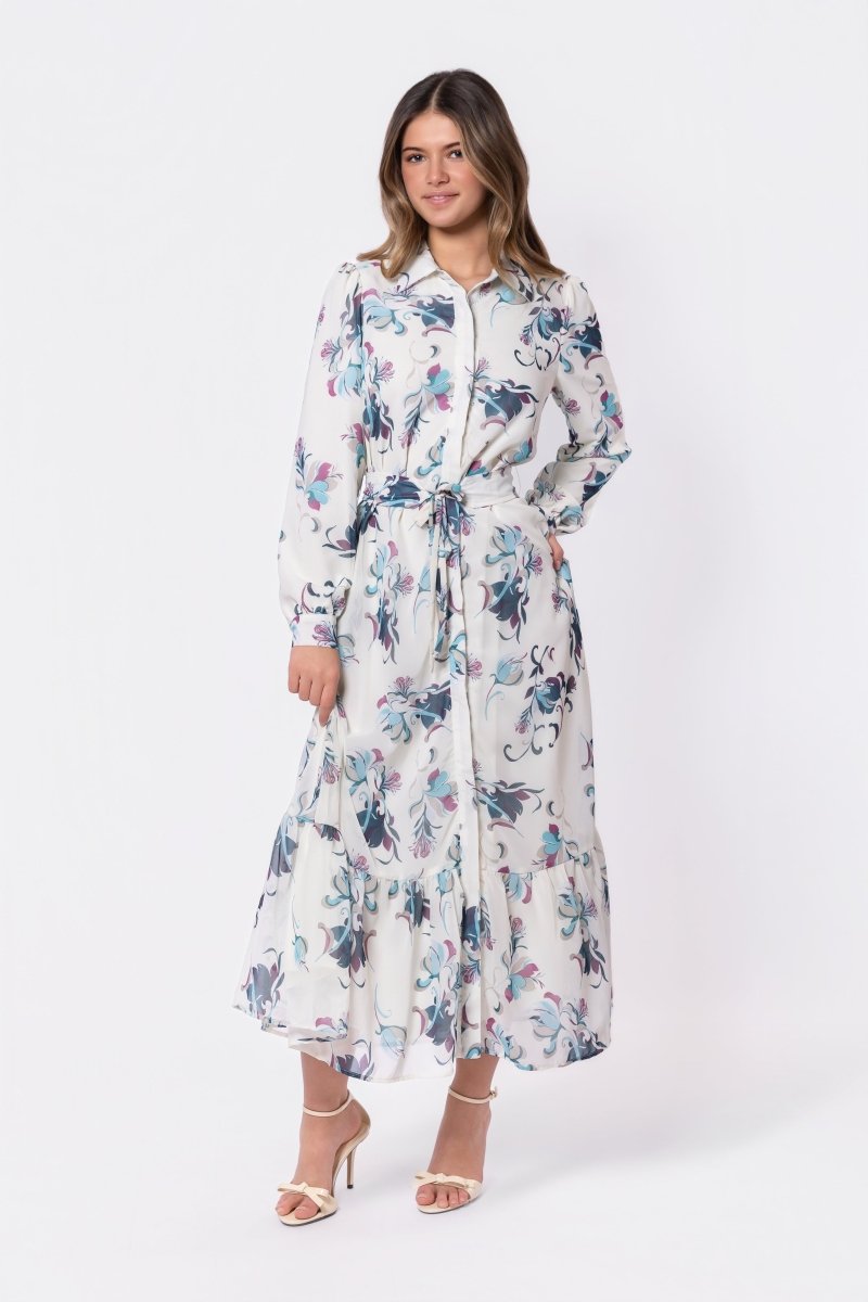 Lexi Dress (Ivory Ground) - Glamourous Grace