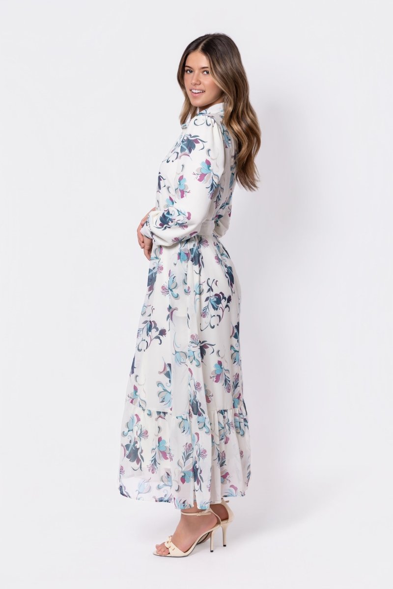 Lexi Dress (Ivory Ground) - Glamourous Grace