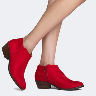 Lexy | Red Suede - Glamourous Grace
