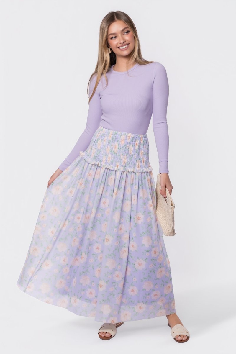 Liana Skirt (Light Lavender) - Glamourous Grace