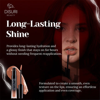 DISURI Beauty Glossy Blast Lip Gloss - Light Sauce (M52)