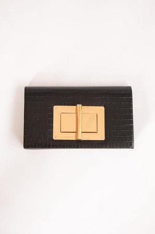 Lillian Croc Clutch - Glamourous Grace