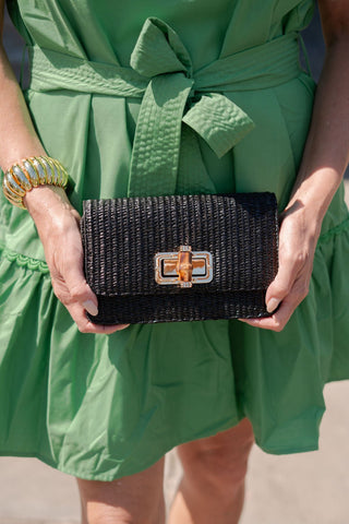 Lilly Clutch - Bamboo Toggle - Glamourous Grace