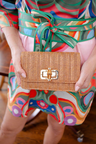 Lilly Clutch - Bamboo Toggle - Glamourous Grace