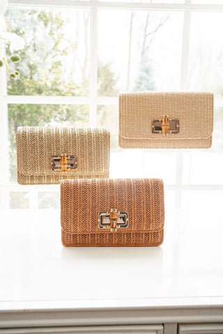 Lilly Clutch - Bamboo Toggle - Glamourous Grace
