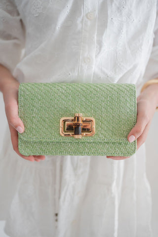 Lilly Clutch - Bamboo Toggle - Glamourous Grace