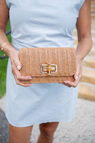 Lilly Clutch - Bamboo Toggle - Glamourous Grace