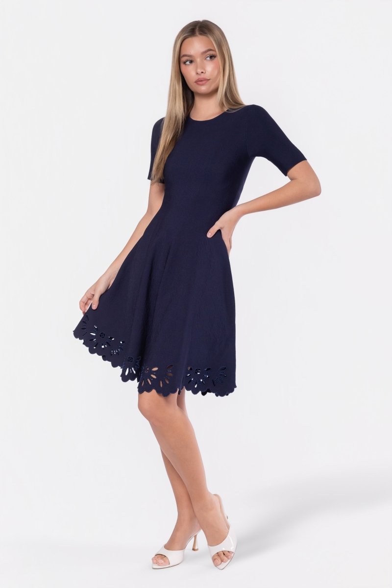 Lily Dress (Navy) - Glamourous Grace