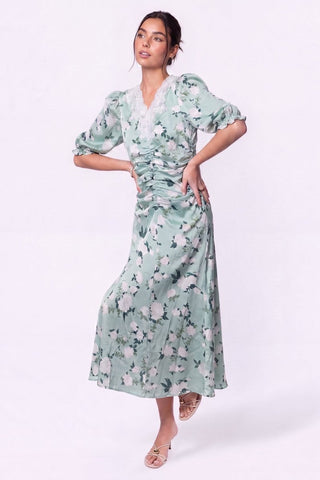 Lina Dress (Green Pattern)