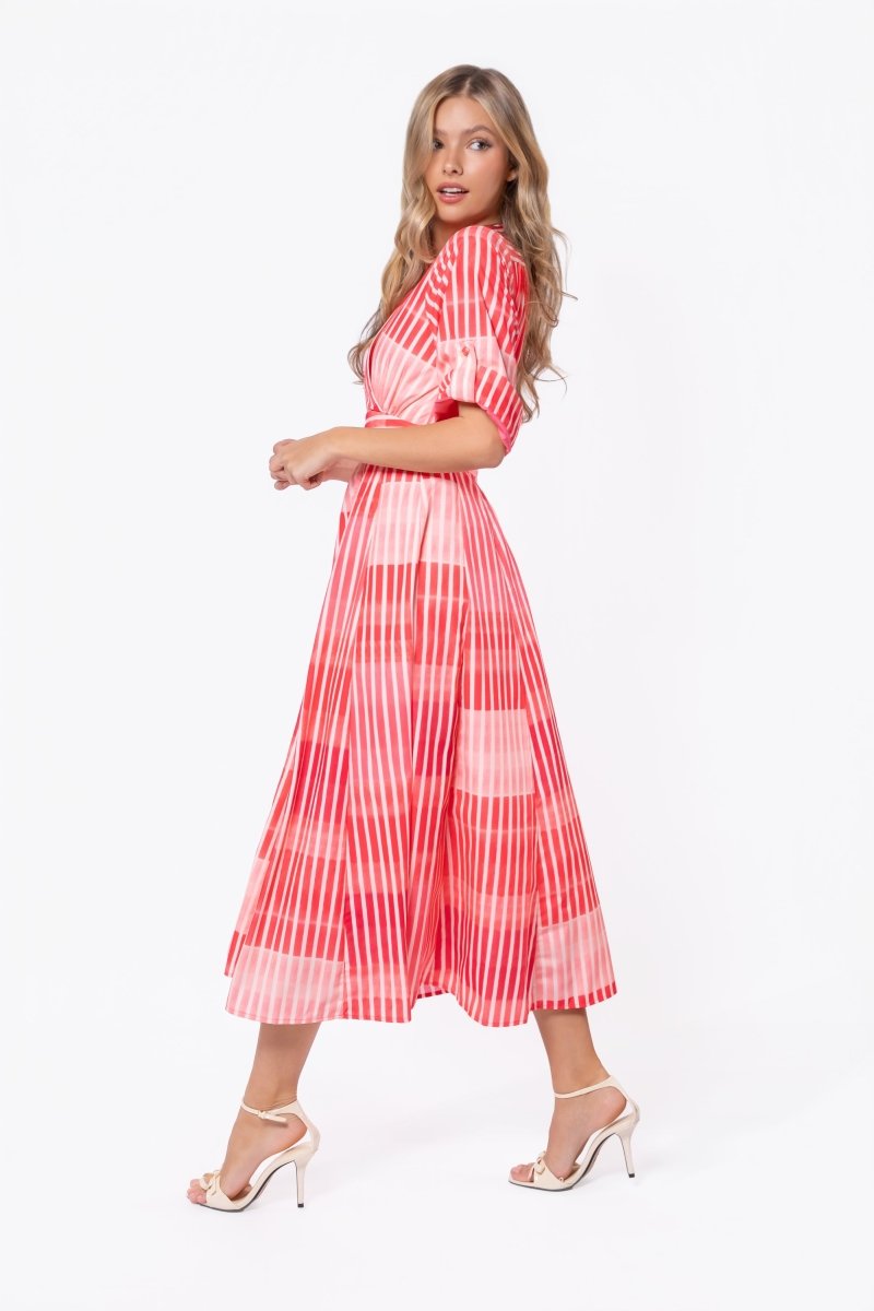 Linda Dress (Pink Multi) - Glamourous Grace