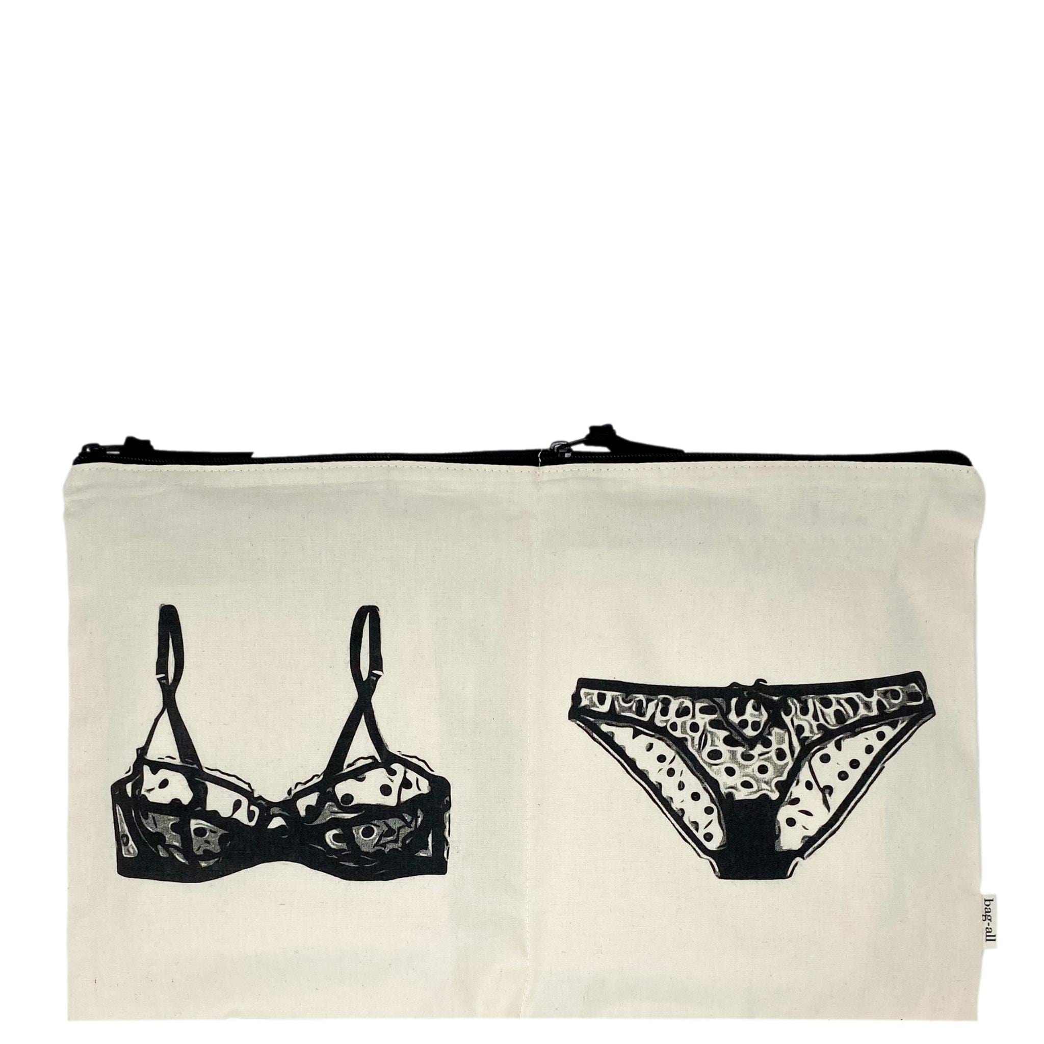 Double Lingerie Packing Pouch – Cream - Glamourous Grace