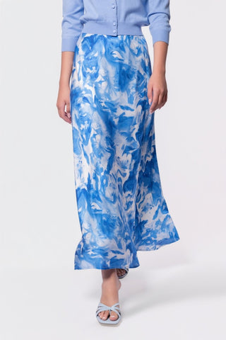 Lisa Skirt (Blue Pattern)