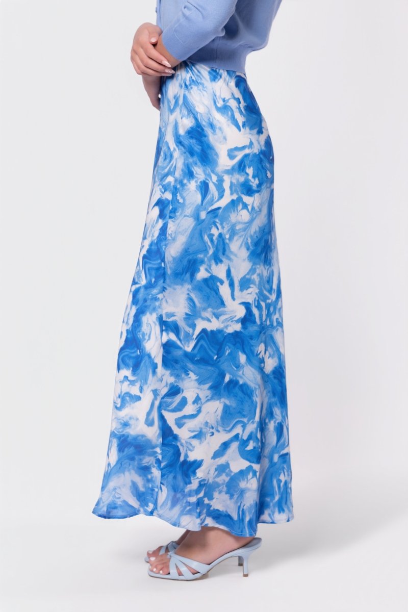 Lisa Skirt (Blue Pattern) - Glamourous Grace