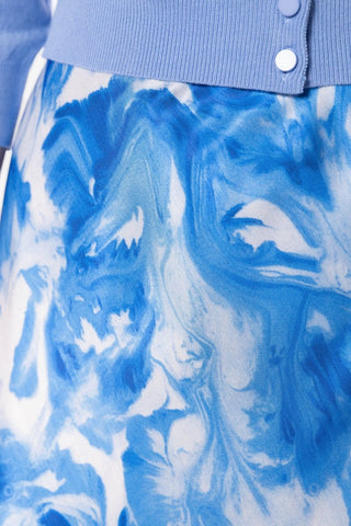 Lisa Skirt (Blue Pattern)
