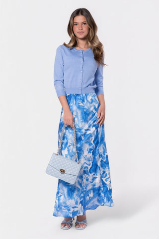 Lisa Skirt (Blue Pattern)