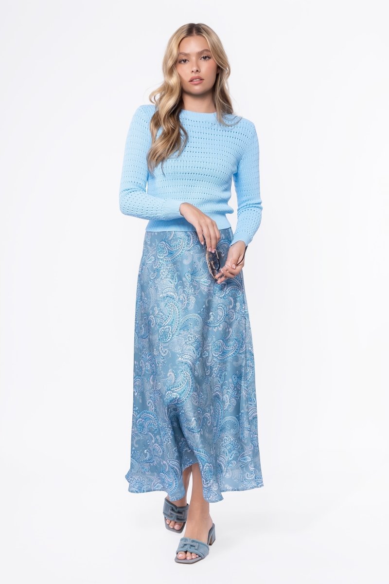 Lisa Skirt (Dusty Teal) - Glamourous Grace