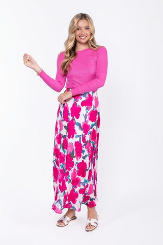 Lisa Skirt (Fuchsia/Green)