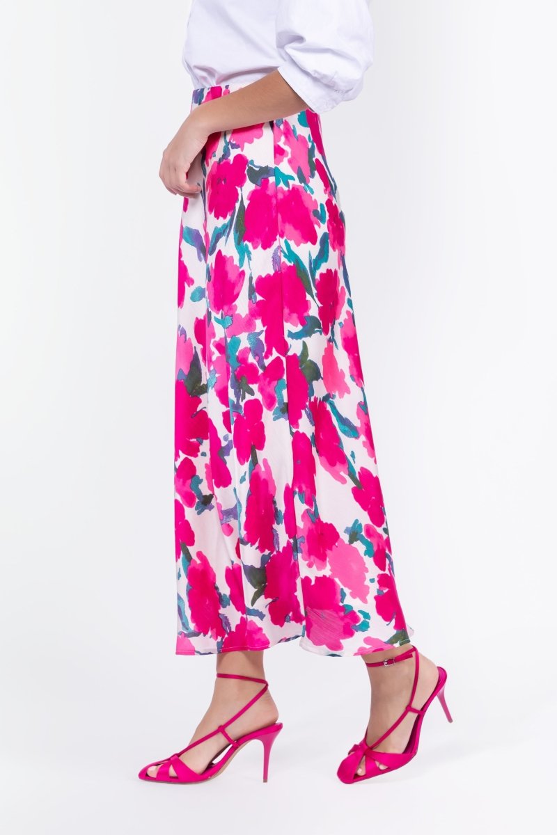 Lisa Skirt (Fuchsia/Green) - Glamourous Grace